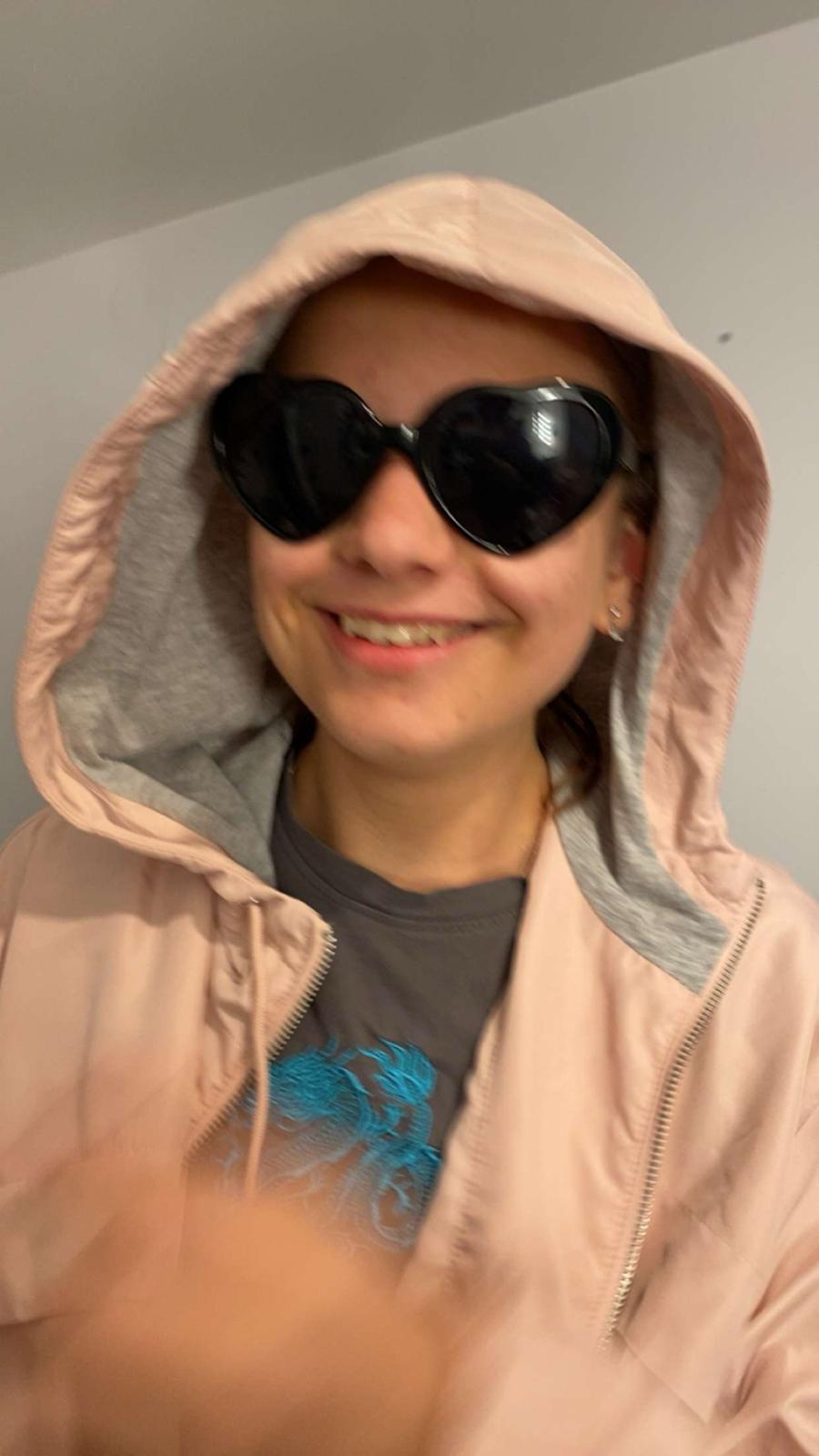 pinke jacke an